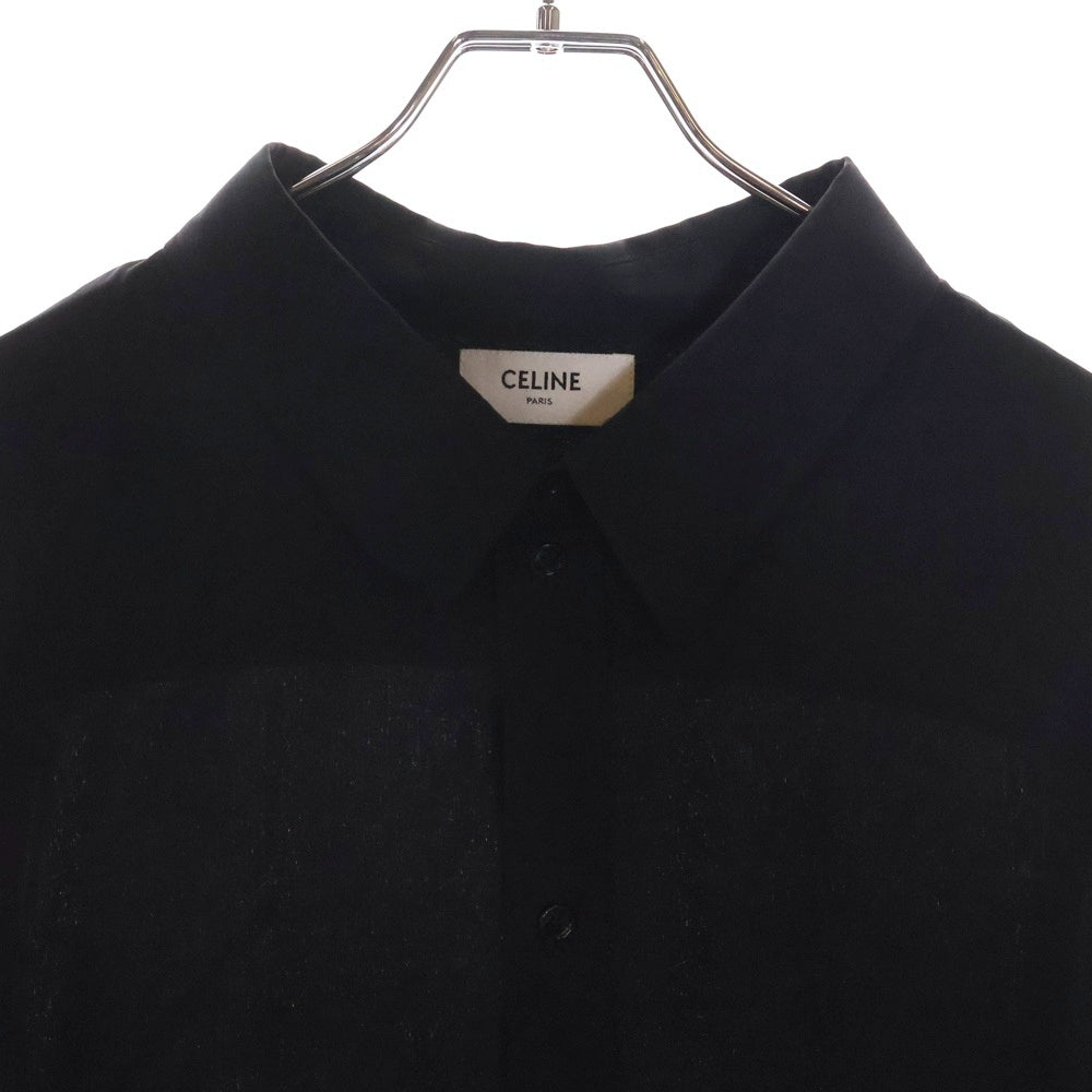 CELINE(セリーヌ) 22SS 2C708402Q サンセットパームツリーテール半袖シャツ ブラック