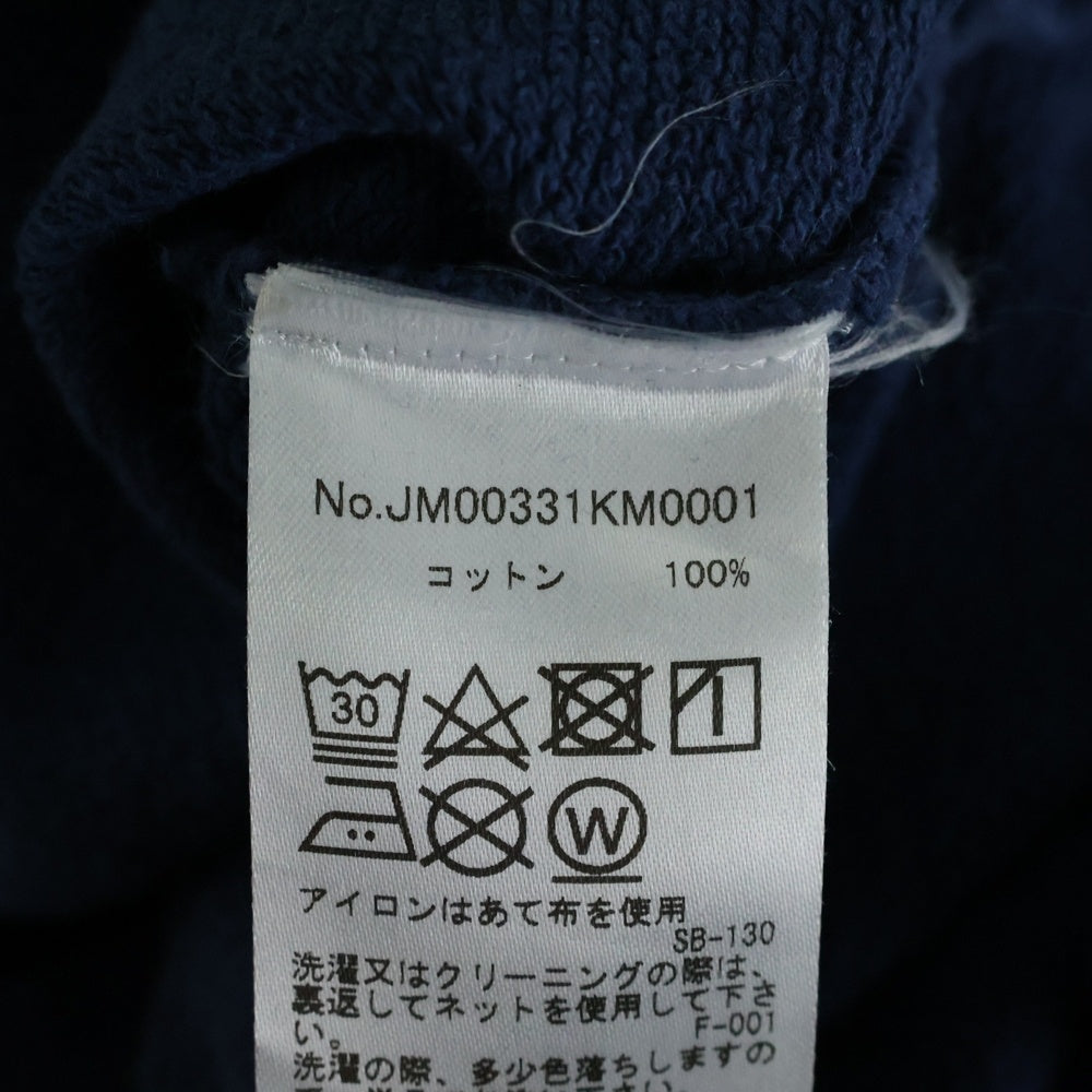 MAISON KITSUNE(メゾンキツネ) DRESSED FOX PRINT CLEAN SWEATSHIRT JM00331KM0001 キツネプリント クルーネック 長袖スウェットトレーナー ネイビー