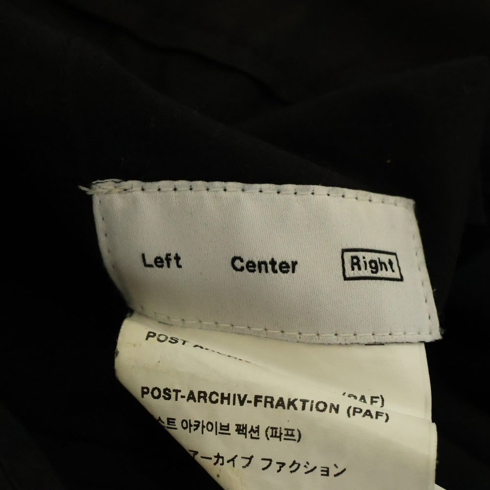POST ARCHIVE FACTION(ポストアーカイブファクション) 2.0 TECHNICAL PANTS テクニカルパンツ ナイロンパンツ ブラック