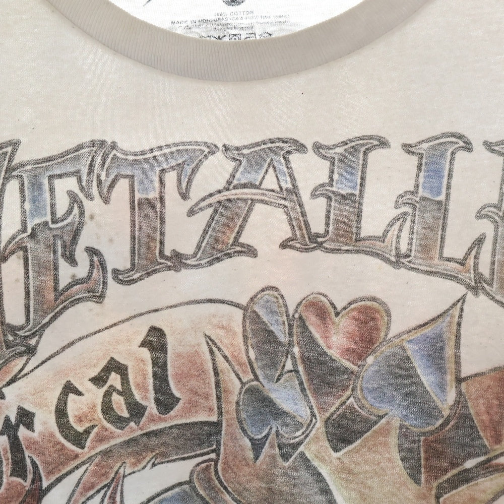 VINTAGE(ヴィンテージ) METALLICA メタリカ スカル両面プリント 半袖Tシャツ カットソー マルチカラー