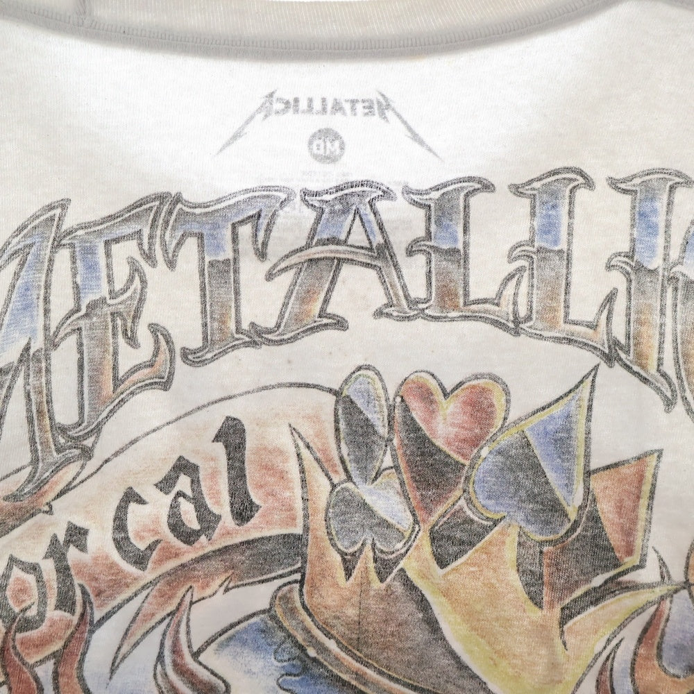 VINTAGE(ヴィンテージ) METALLICA メタリカ スカル両面プリント 半袖Tシャツ カットソー マルチカラー