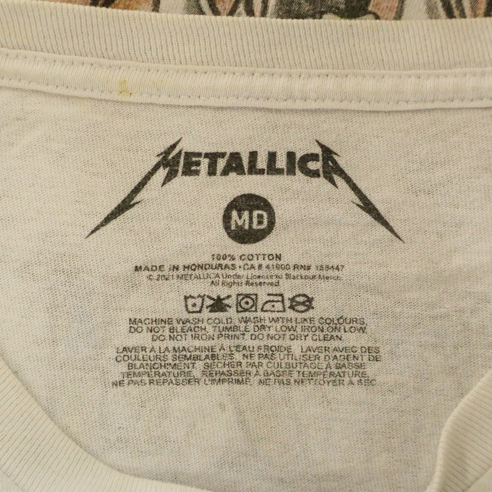 VINTAGE(ヴィンテージ) METALLICA メタリカ スカル両面プリント 半袖Tシャツ カットソー マルチカラー