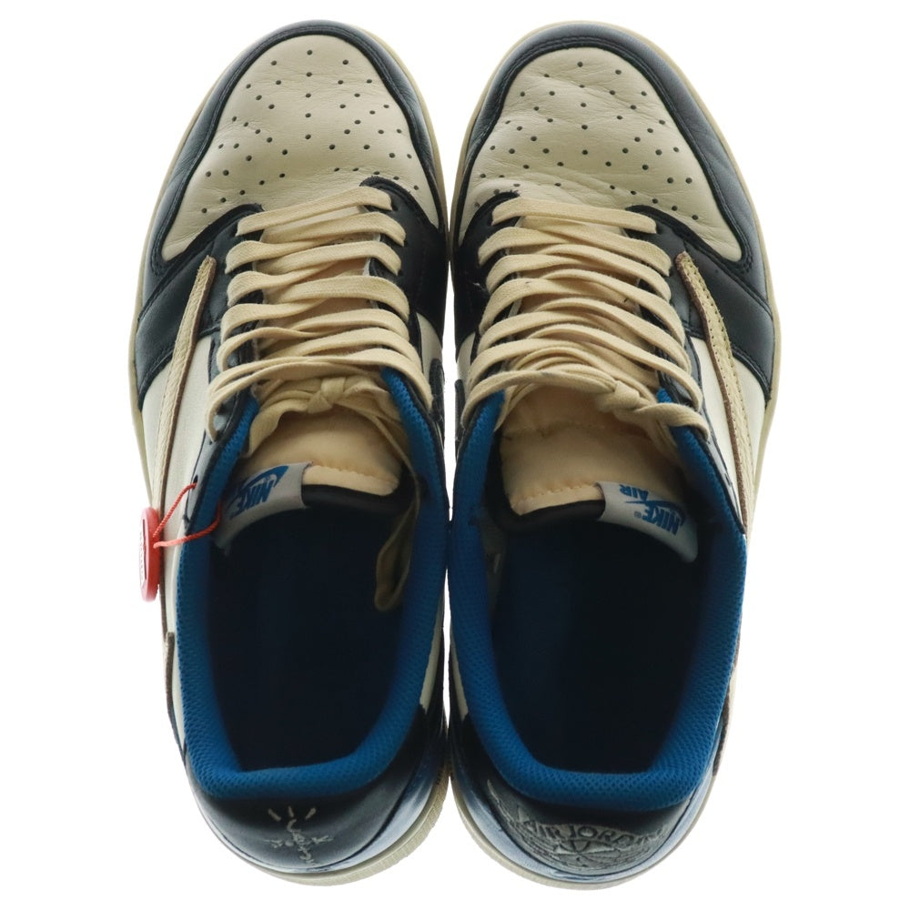 NIKE(ナイキ) ×TRAVIS SCOTT FRAGMENT DESIGN AIR JORDAN 1 LOW OG SP トラヴィススコット フラグメント エアジョーダン1 ローカットスニーカー DM7866-140 US9.5/27.5cm