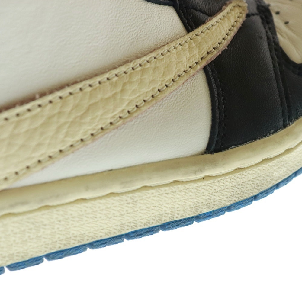 NIKE(ナイキ) ×TRAVIS SCOTT FRAGMENT DESIGN AIR JORDAN 1 LOW OG SP トラヴィススコット フラグメント エアジョーダン1 ローカットスニーカー DM7866-140 US9.5/27.5cm