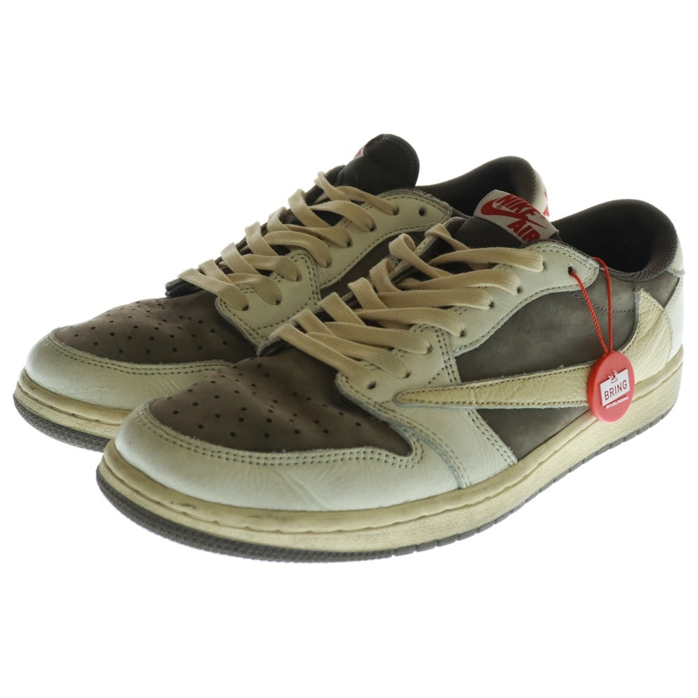 NIKE(ナイキ) ×TRAVIS SCOTT AIR JORDAN 1 LOW OG REVERSE MOCHA DM7866-162 トラヴィススコット エアジョーダン1 ローカットスニーカー リバースモカ ブラウン US9.5/27.5cm