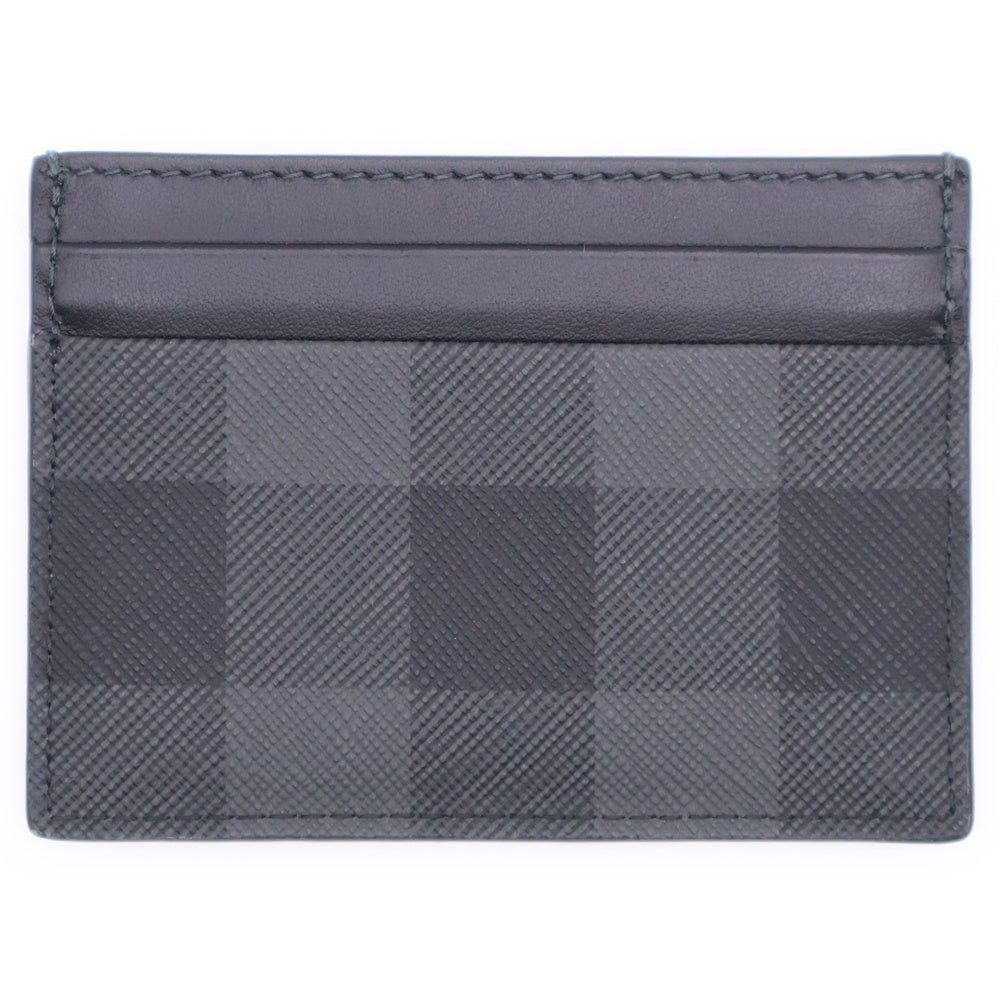 BURBERRY(バーバリー) チェック レザー カードケース ブラック