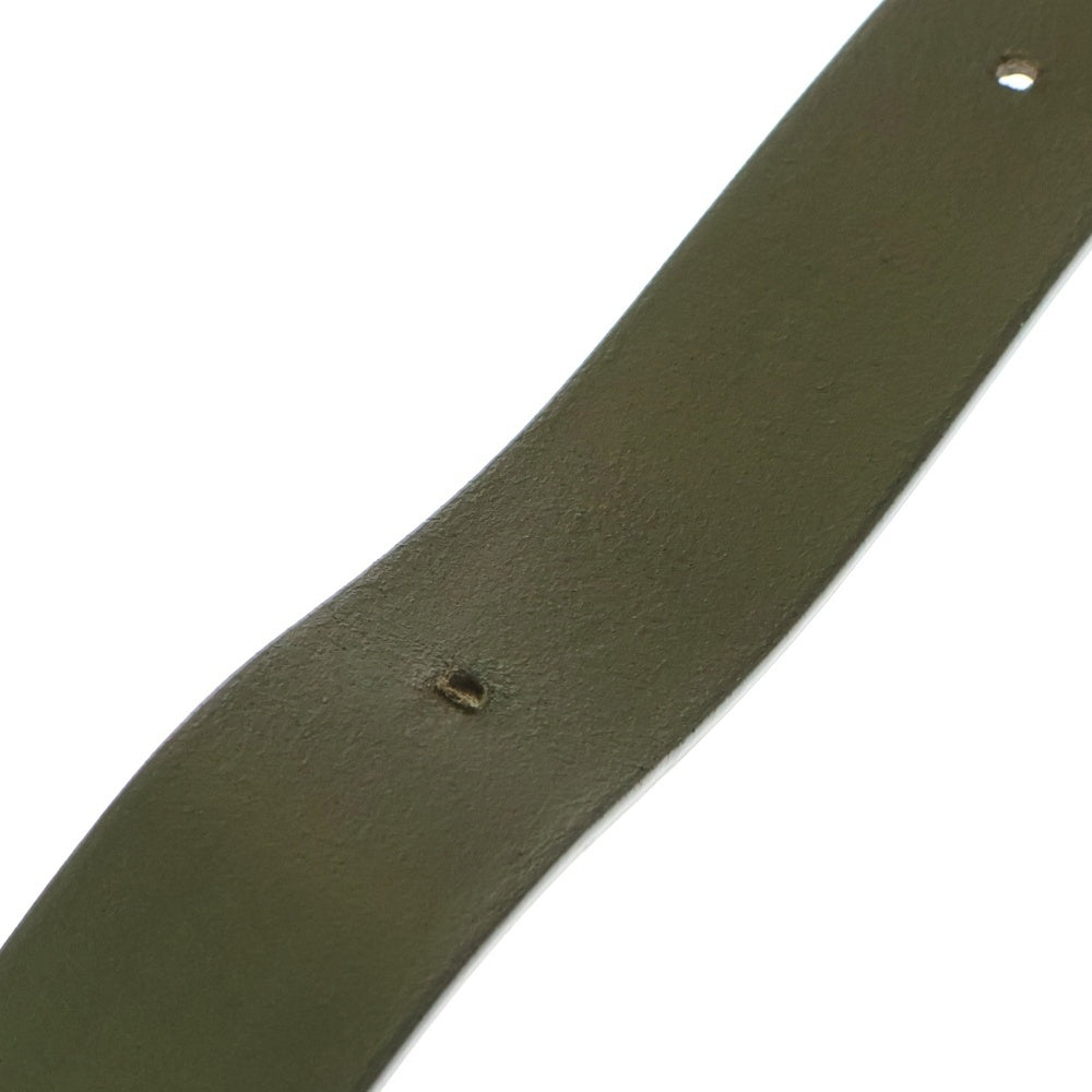 SUPREME(シュプリーム) 22SS Repeat Leather Belt リピート レザー ベルト カーキ/シルバー