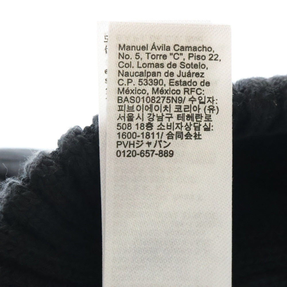 Calvin Klein(カルバンクライン) Hat CLASSIC COTTON RIB BEANIE K50K510982 クラシック ロゴニット帽 ビーニー ブラック