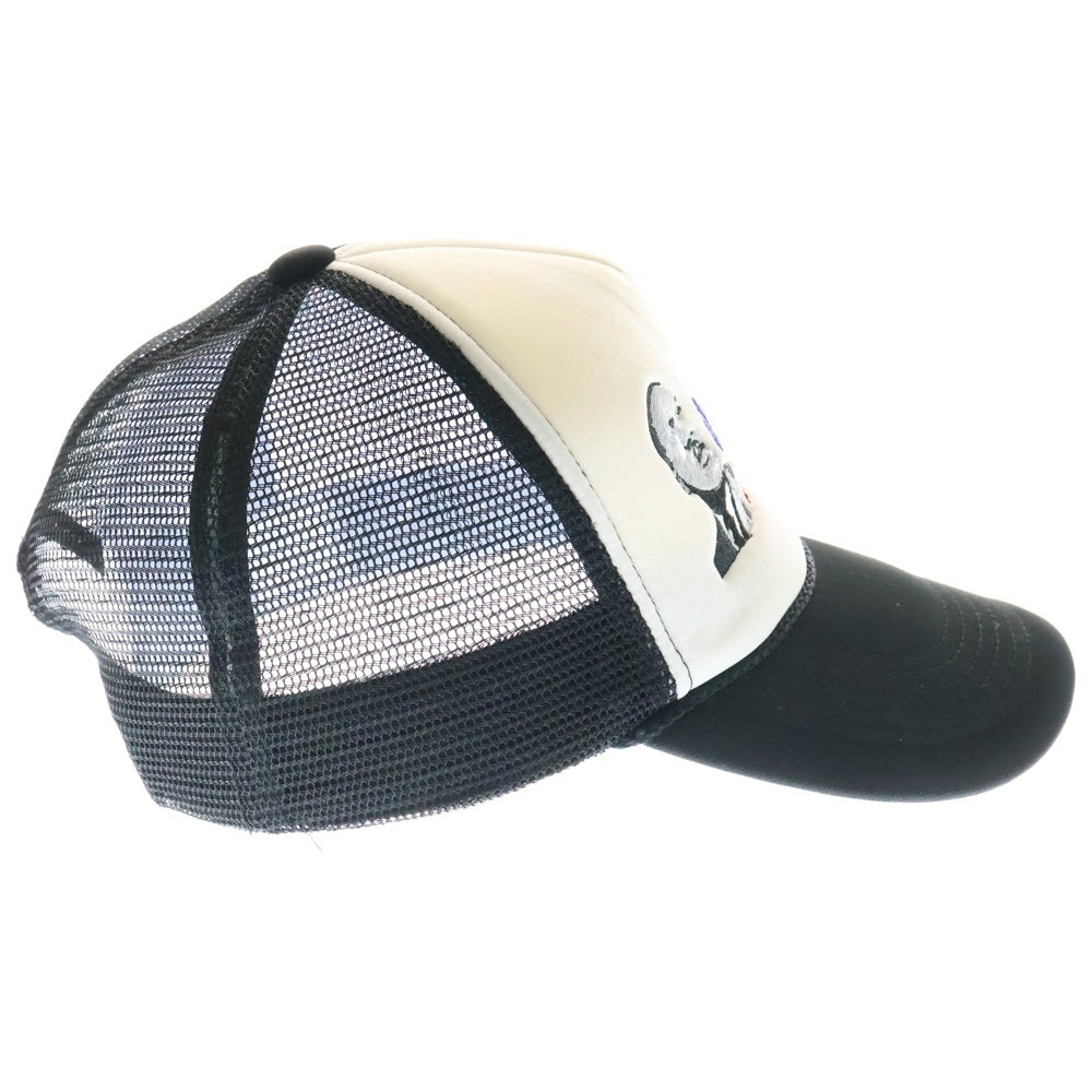 NO CAP CLUB(ノーキャップクラブ) I HAVE A DREAM MESH CAP 刺繍メッシュキャップ ブラック/ホワイト