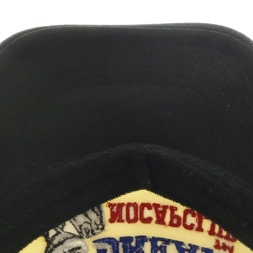 NO CAP CLUB(ノーキャップクラブ) I HAVE A DREAM MESH CAP 刺繍メッシュキャップ ブラック/ホワイト