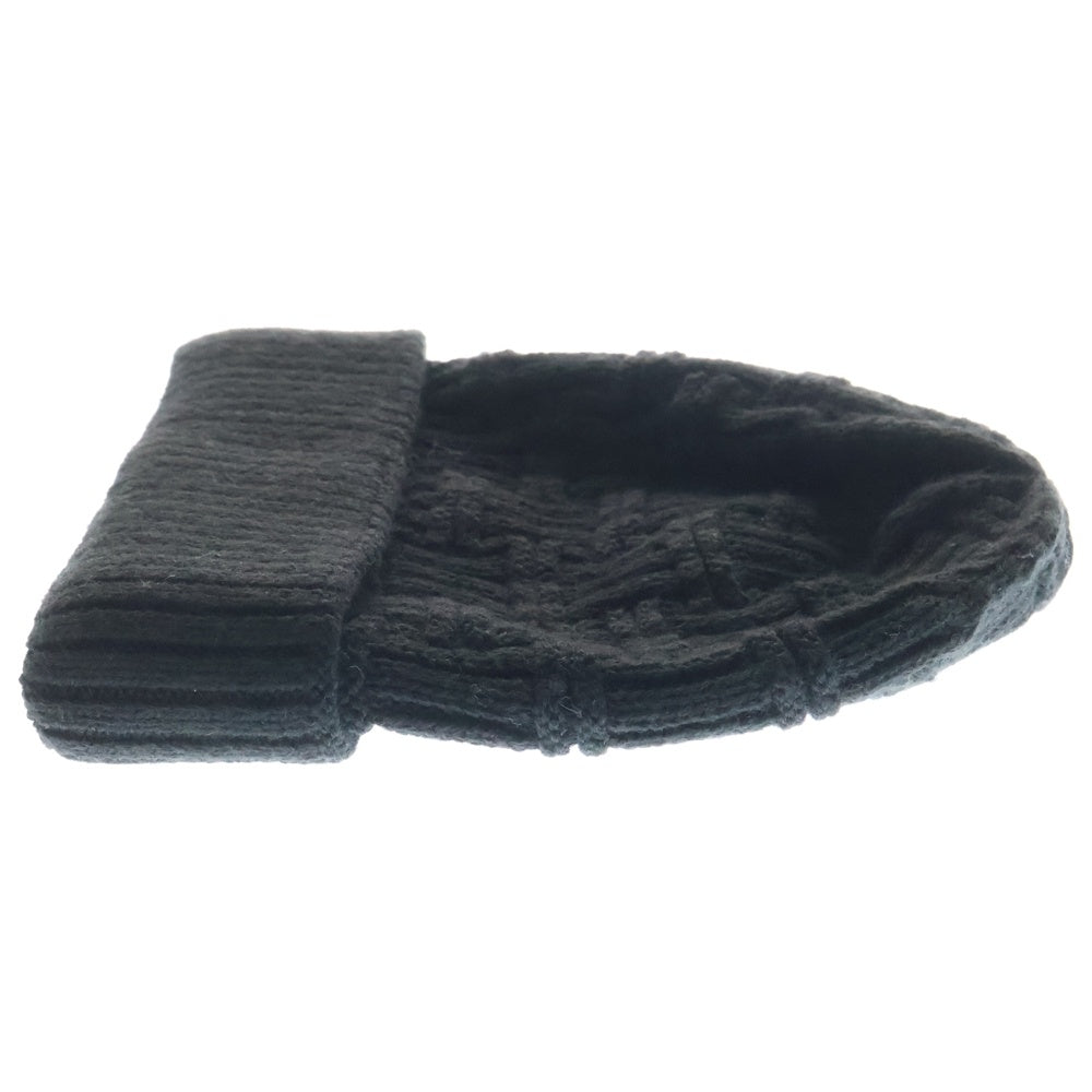 ACUOD by CHANU(アクオドバイチャヌ) zip Beanie ジップデザイン ニット帽 ブラック ビーニー