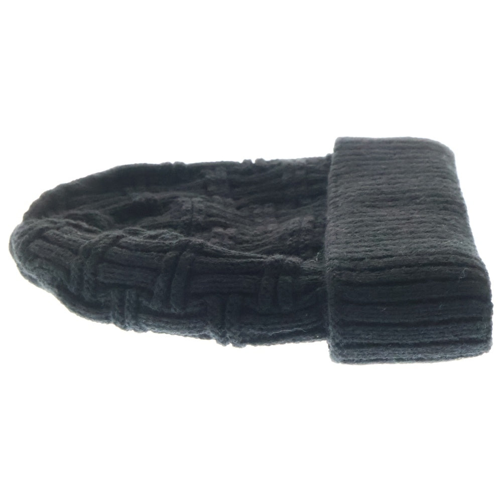 ACUOD by CHANU(アクオドバイチャヌ) zip Beanie ジップデザイン ニット帽 ブラック ビーニー