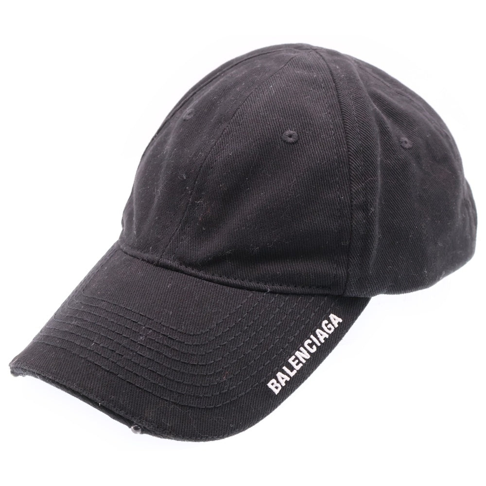 BALENCIAGA(バレンシアガ) LED CAP 充電式 キャップ ダメージ加工 ブラック 744295 416B8