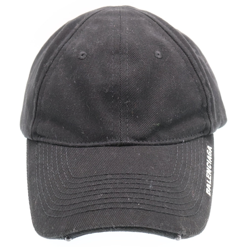 BALENCIAGA(バレンシアガ) LED CAP 充電式 キャップ ダメージ加工 ブラック 744295 416B8