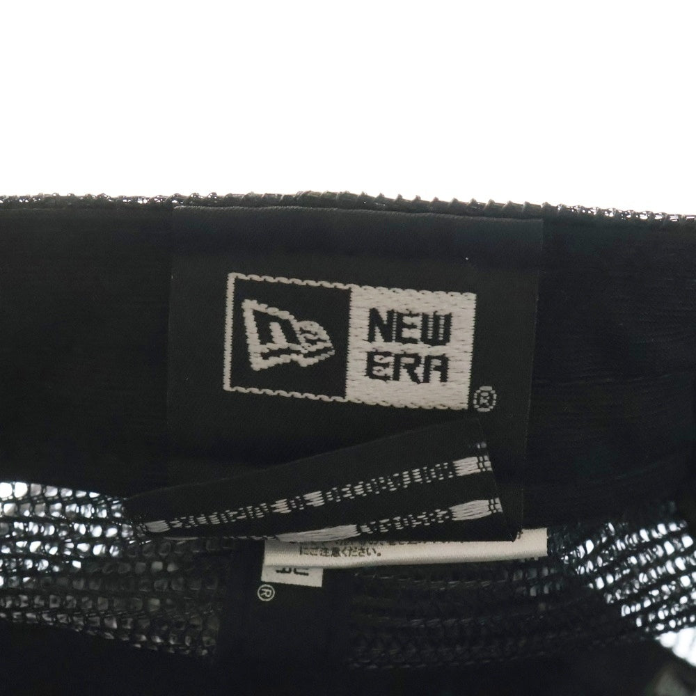 NEW ERA(ニューエラ) DENIM PAINT MESH CAP ダメージ加工 ペイントデニム ロゴ刺繍キャップ インディゴ