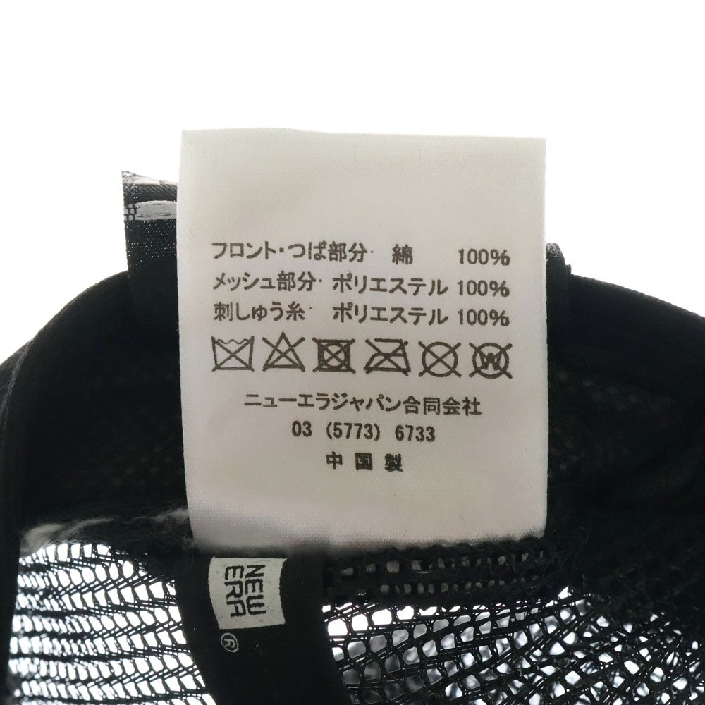 NEW ERA(ニューエラ) DENIM PAINT MESH CAP ダメージ加工 ペイントデニム ロゴ刺繍キャップ インディゴ