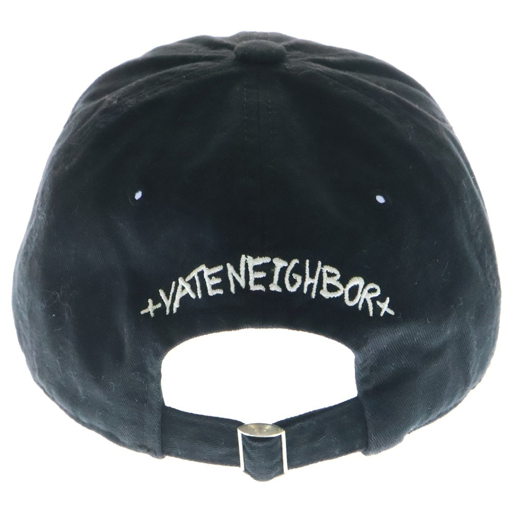 PRIVATE NEIGHBORS(プライベートネイバーズ) PRI CAP PN24SLAC001 ロゴ刺繍 ベースボールキャップ ブラック