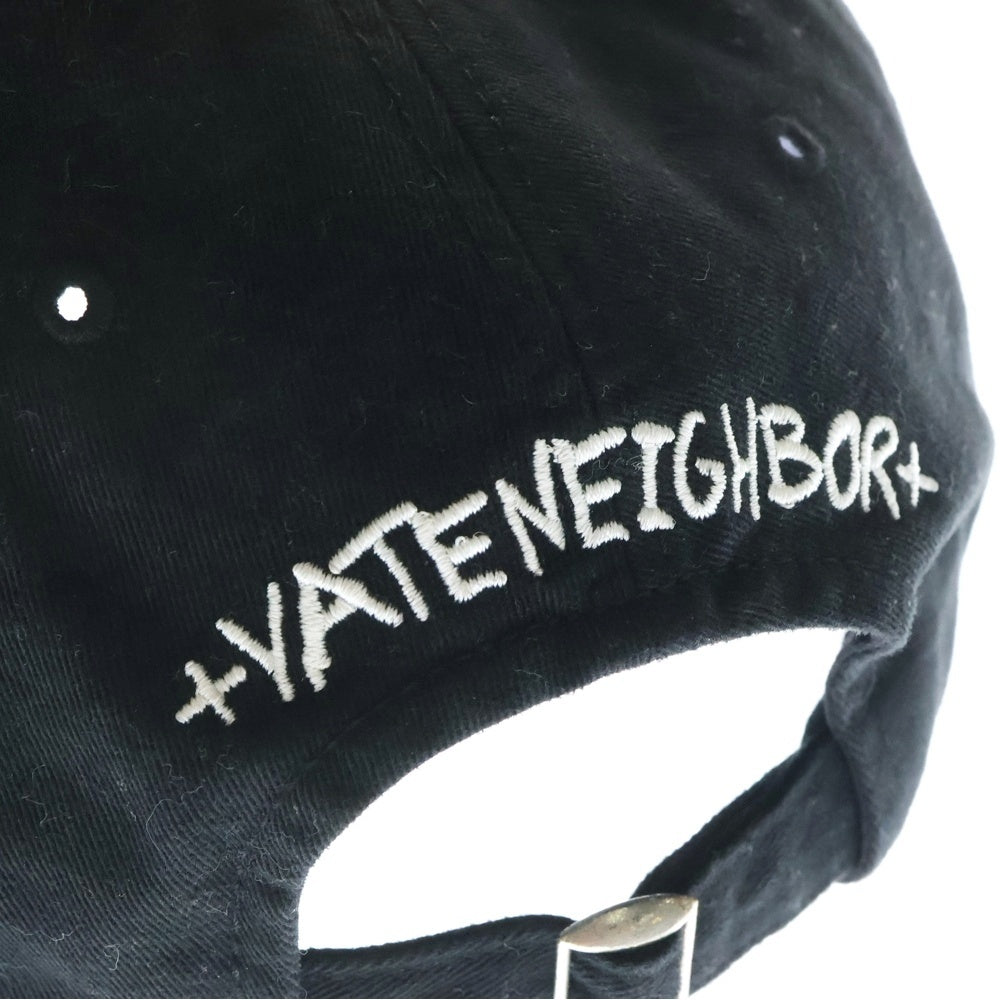 PRIVATE NEIGHBORS(プライベートネイバーズ) PRI CAP PN24SLAC001 ロゴ刺繍 ベースボールキャップ ブラック