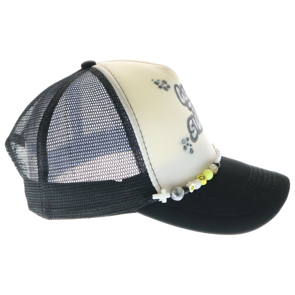 SILANE(シラン) LOVE TO SILANE CAP ビーズ付きメッシュキャップ ブラック/ホワイト