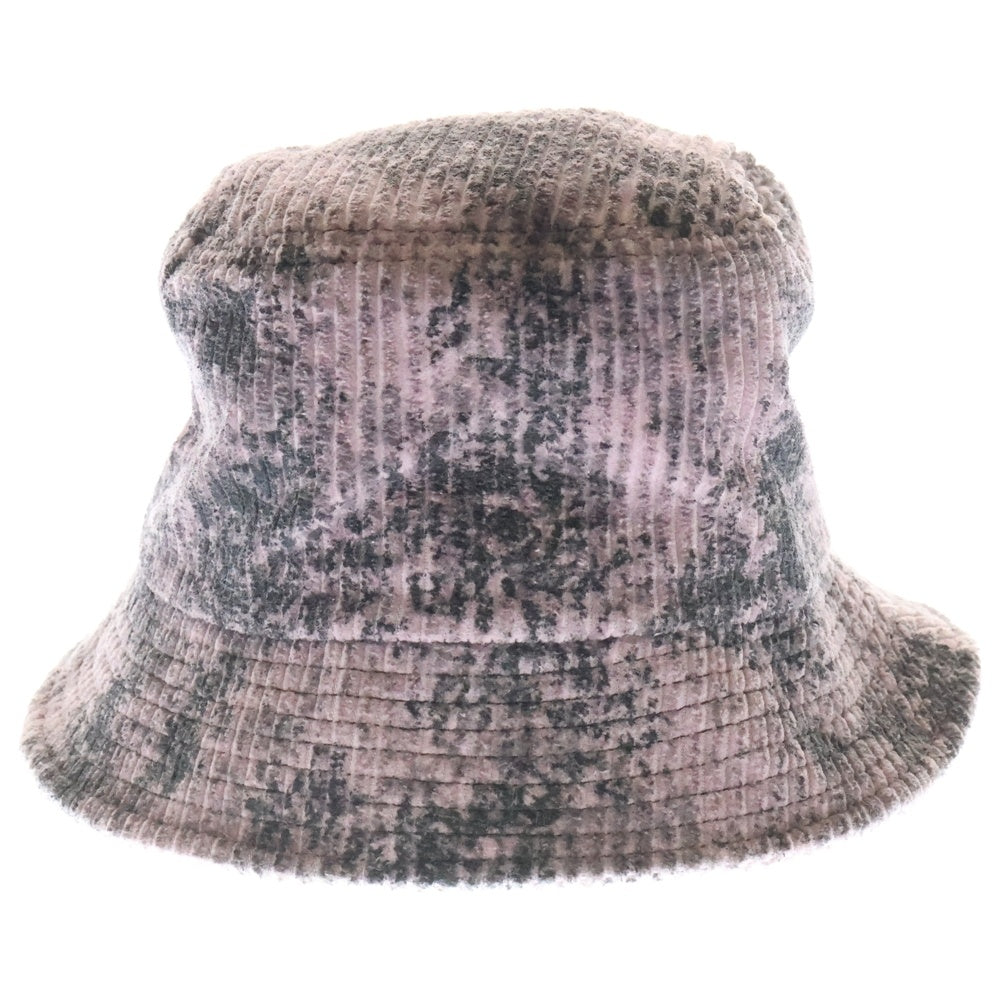 OY(オーワイ) TYE-DIE CORDUROY BUCKET HAT タイダイ コーデュロイ ロゴ刺繍バケットハット 帽子 パープル
