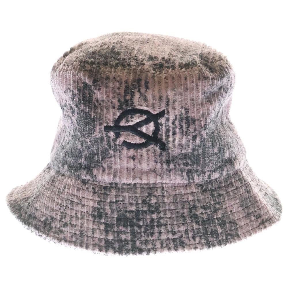 OY(オーワイ) TYE-DIE CORDUROY BUCKET HAT タイダイ コーデュロイ ロゴ刺繍バケットハット 帽子 パープル