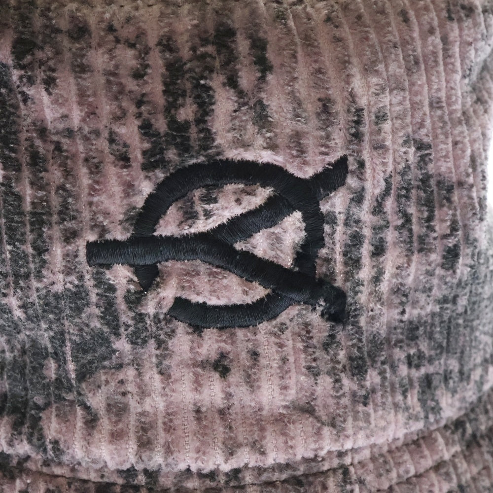 OY(オーワイ) TYE-DIE CORDUROY BUCKET HAT タイダイ コーデュロイ ロゴ刺繍バケットハット 帽子 パープル