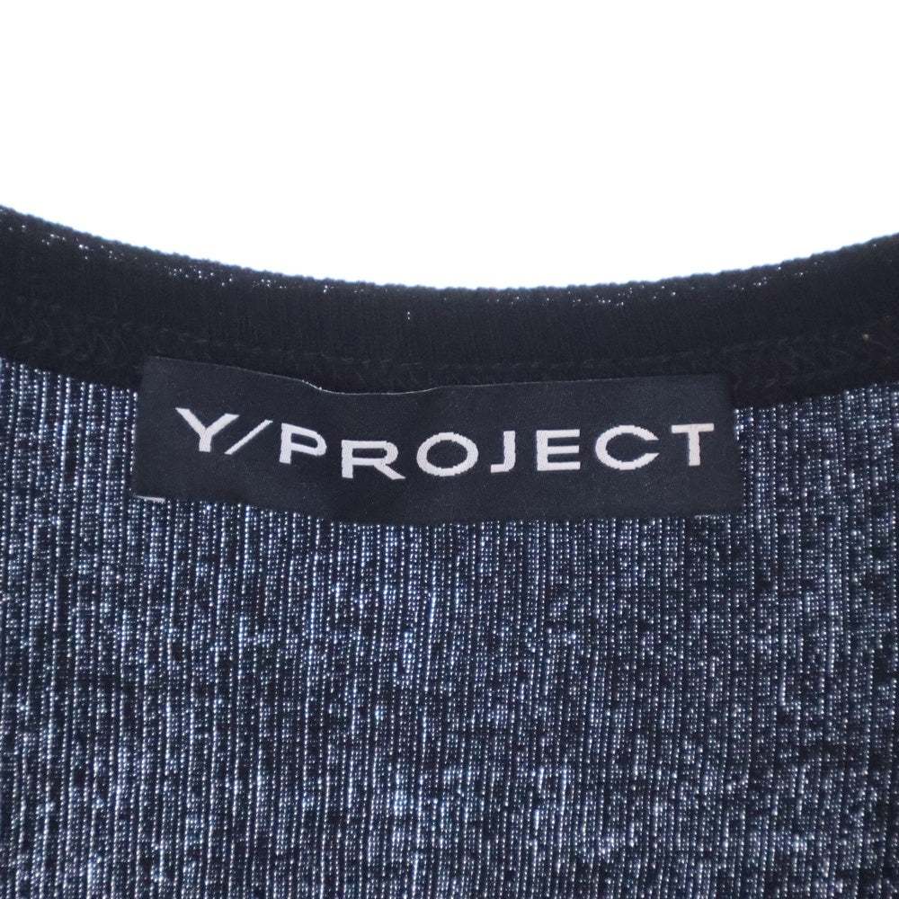 Y/PROJECT(ワイプロジェクト) 23SS TANK TS74-S24 リブタンクトップ ブラック