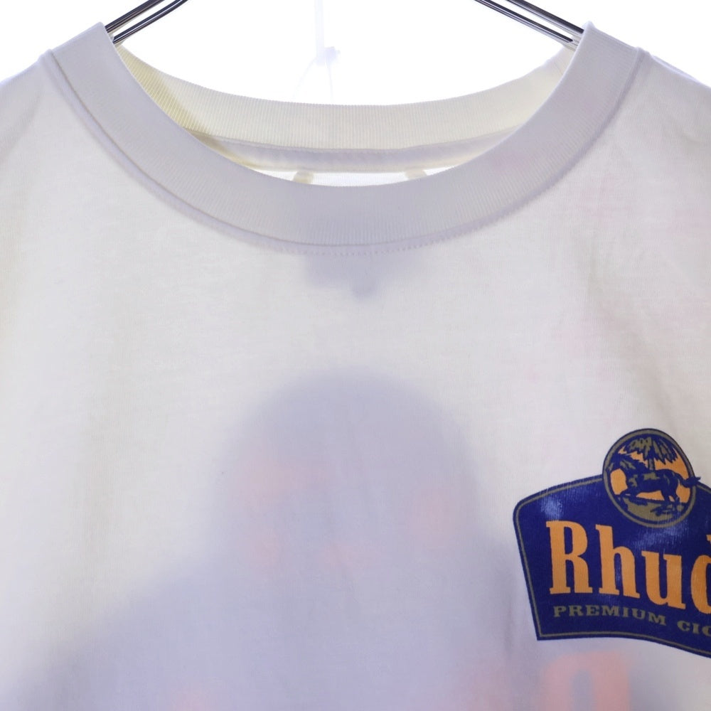 RHUDE(ルード) GRAND CRU TEE グラン クリュ プリント クルーネック 半袖 Tシャツ カットソー アイボリー RHPS24TT05012611