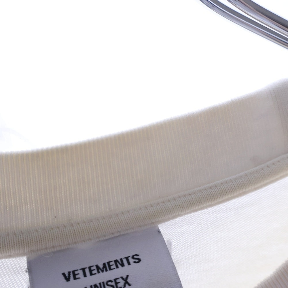 VETEMENTS(ヴェトモン) 19AW Logo Printed Tee Shirt ロゴプリント カットソー 半袖プリントTシャツ ホワイト UAH20TR611