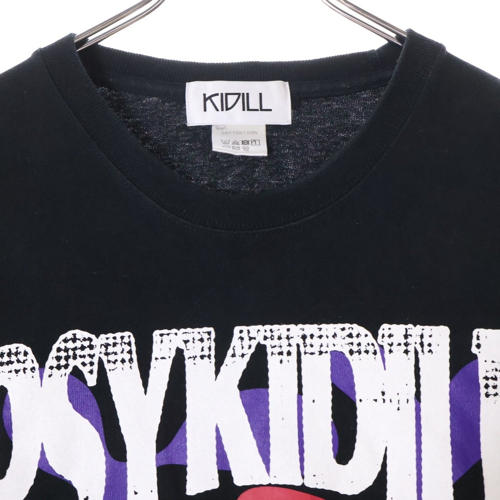 KIDILL(キディル) PSYKIDILL NEUROSIS KL700 フロントプリント 半袖Tシャツ ブラック