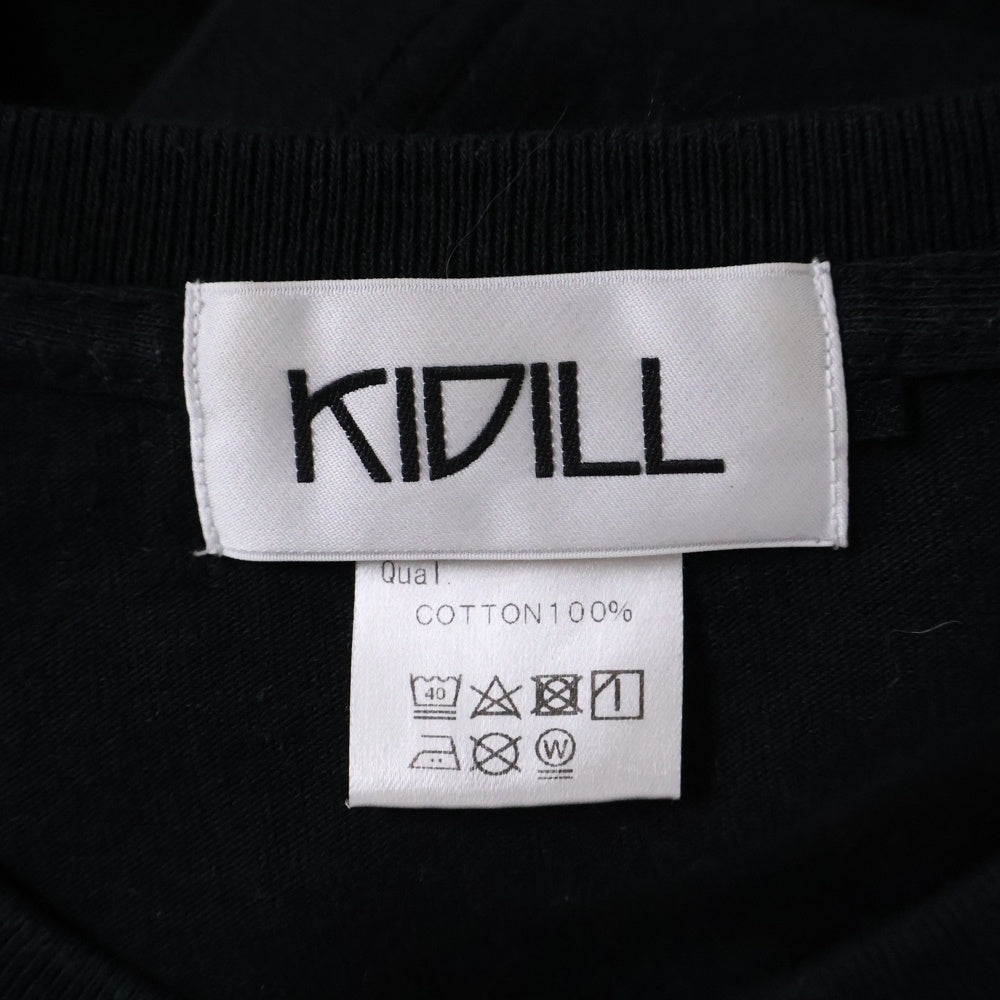KIDILL(キディル) PSYKIDILL NEUROSIS KL700 フロントプリント 半袖Tシャツ ブラック