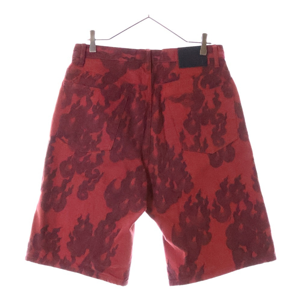 SUPREME(シュプリーム) 23SS Flames Jacquard Baggy Denim Short フレイムス ジャガード バギーショーツ レッド