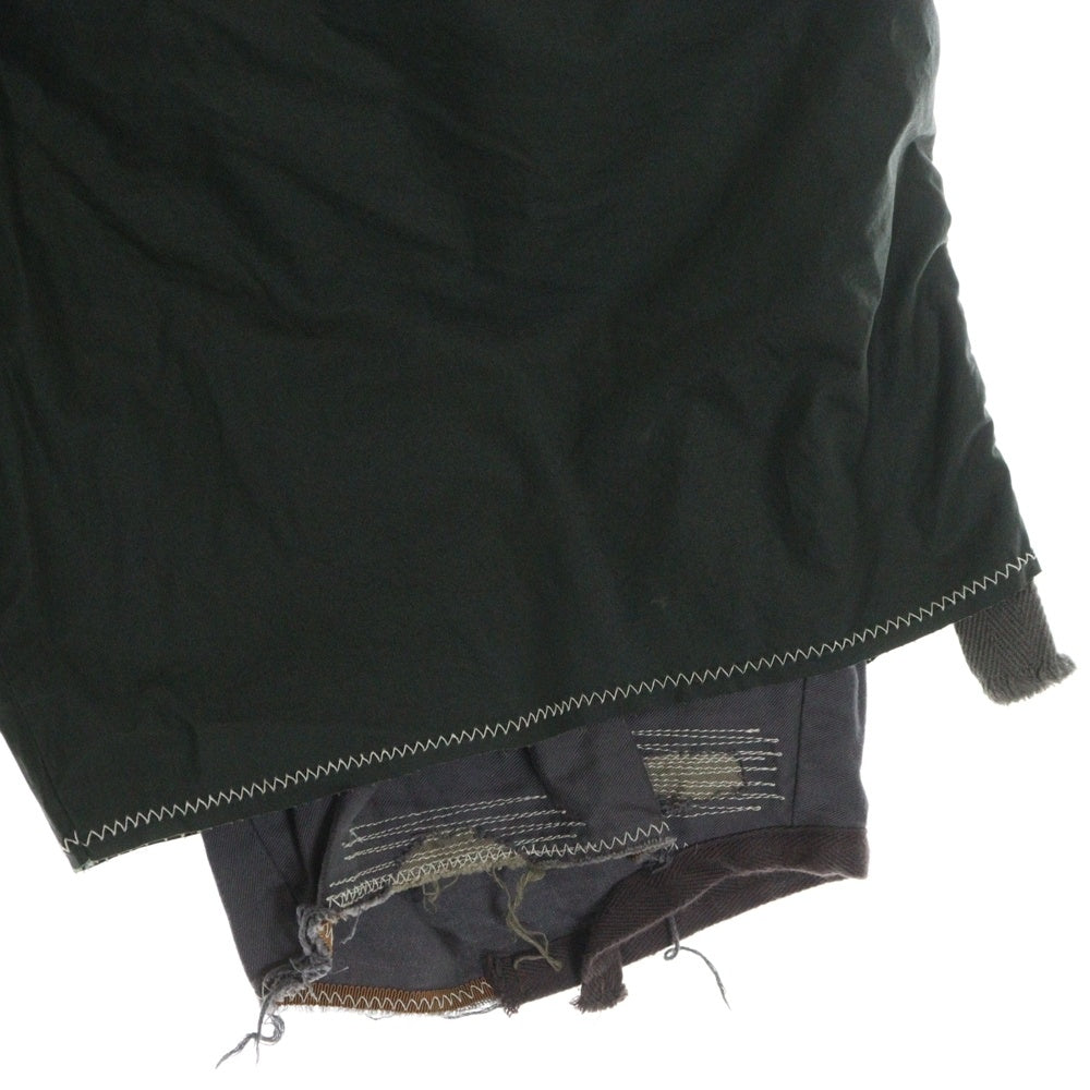 kolor BEACON(カラービーコン) SAMPLE ナイロンドッキング ハーフパンツ ショーツ カーキ