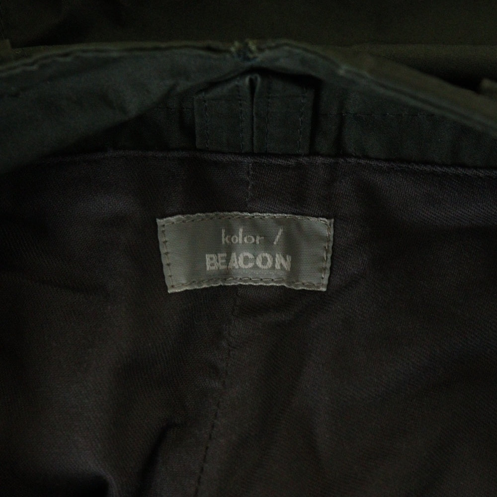 kolor BEACON(カラービーコン) SAMPLE ナイロンドッキング ハーフパンツ ショーツ カーキ