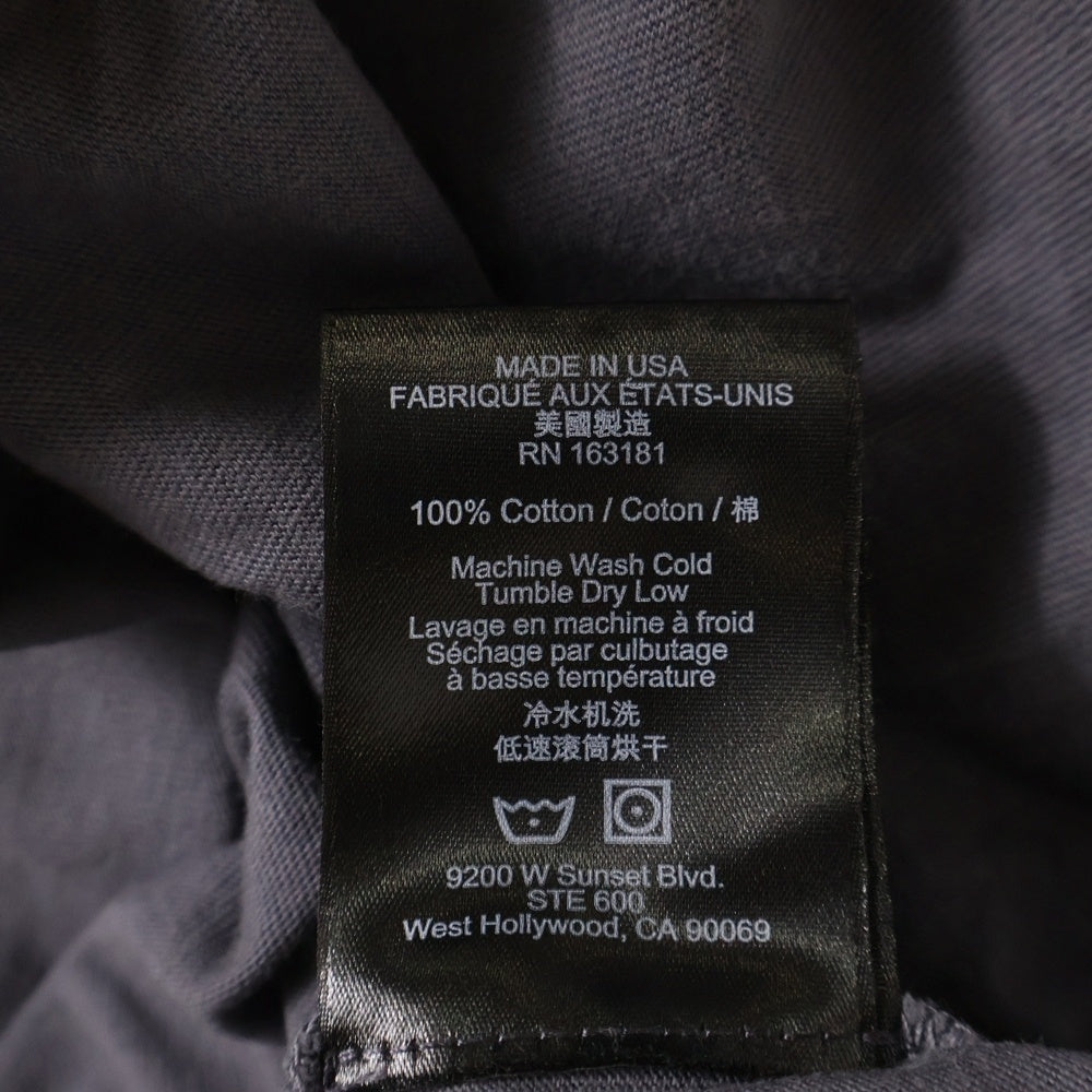 RHUDE(ルード) Dakar91 Longsleeve Tee ダカール 袖プリント ブラウン 長袖カットソー