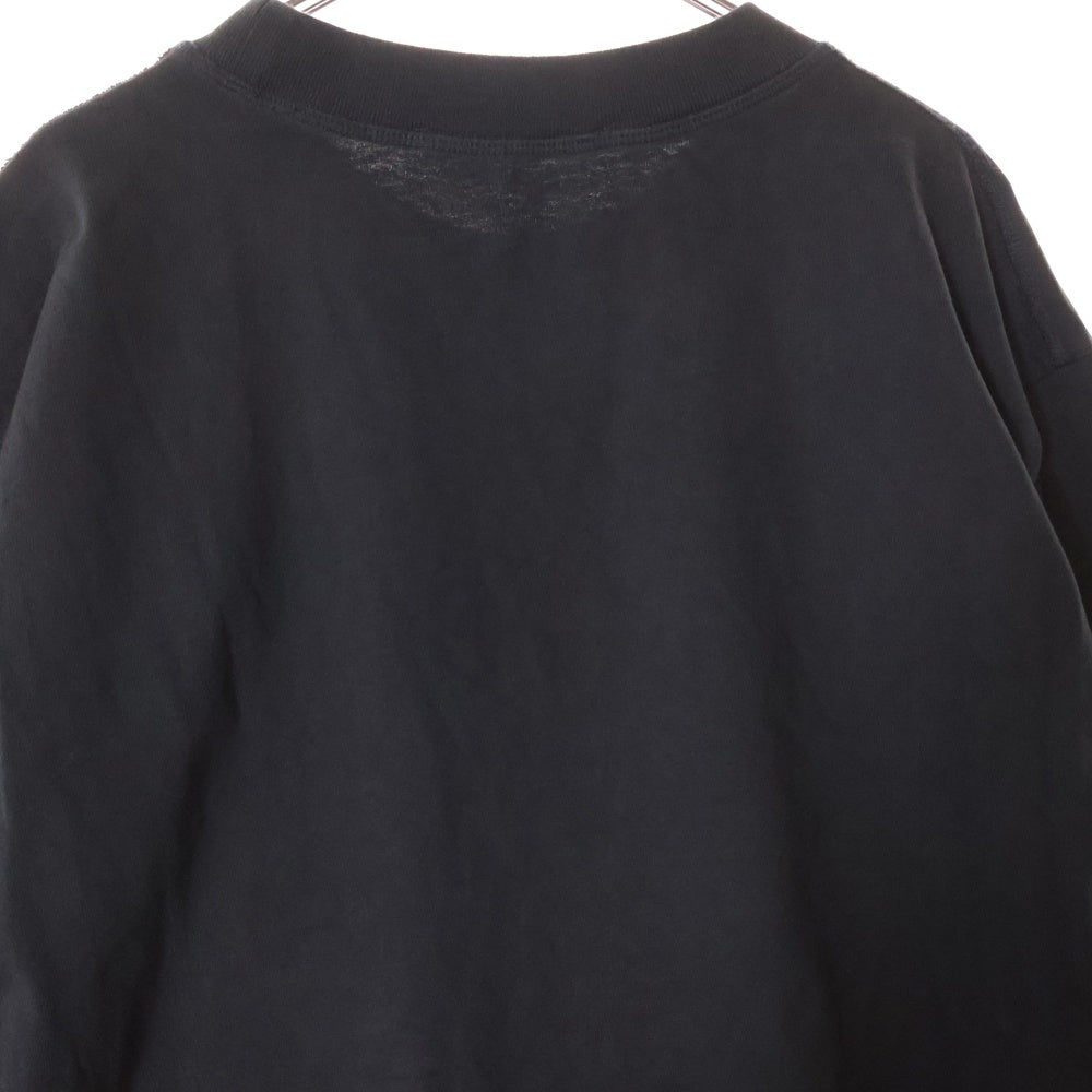 Acne Studios(アクネ ストゥディオズ) LOGO L/S TEE FN-MN-TSHI000354 ロゴプリント 長袖カットソー ブラック