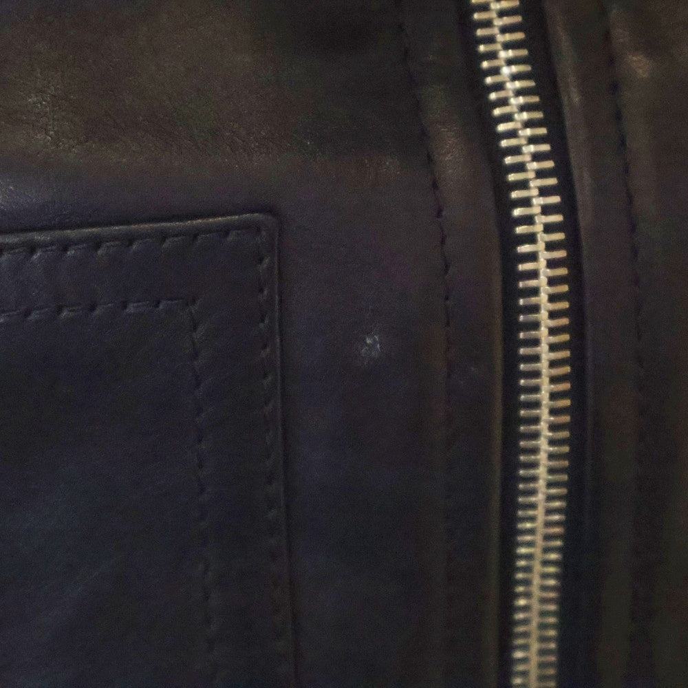 1017 ALYX 9SM(アリクス) 24SS Lightercap Leather Vest AAMOU0479LE01 ライターキャップ レザー ジップアップベスト ブラック