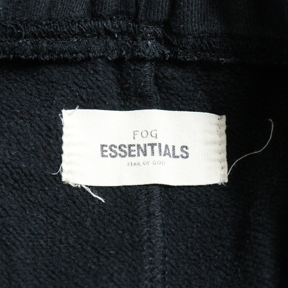 FEAR OF GOD ESSENTIALS(フィアオブゴッド エッセンシャルズ) ロゴショートパンツ ドローストリングハーフパンツ ブラック
