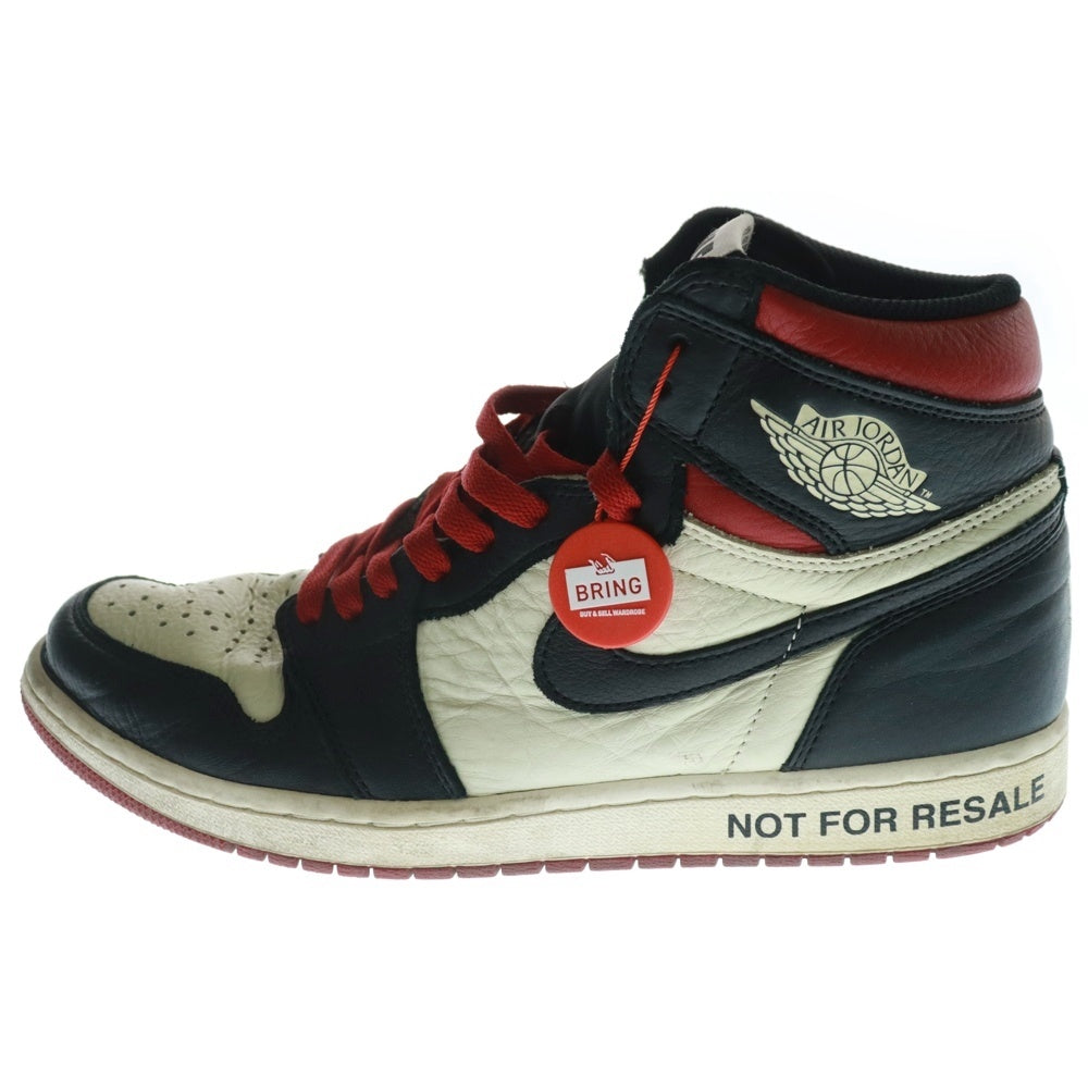 NIKE(ナイキ) AIR JORDAN 1 RETRO HIGH OG NRG NOT FOR RESALE エアジョーダン1 レトロ ノットフォーリセール ハイカットスニーカー ブラック/ホワイト 861428-106 US10/28cm