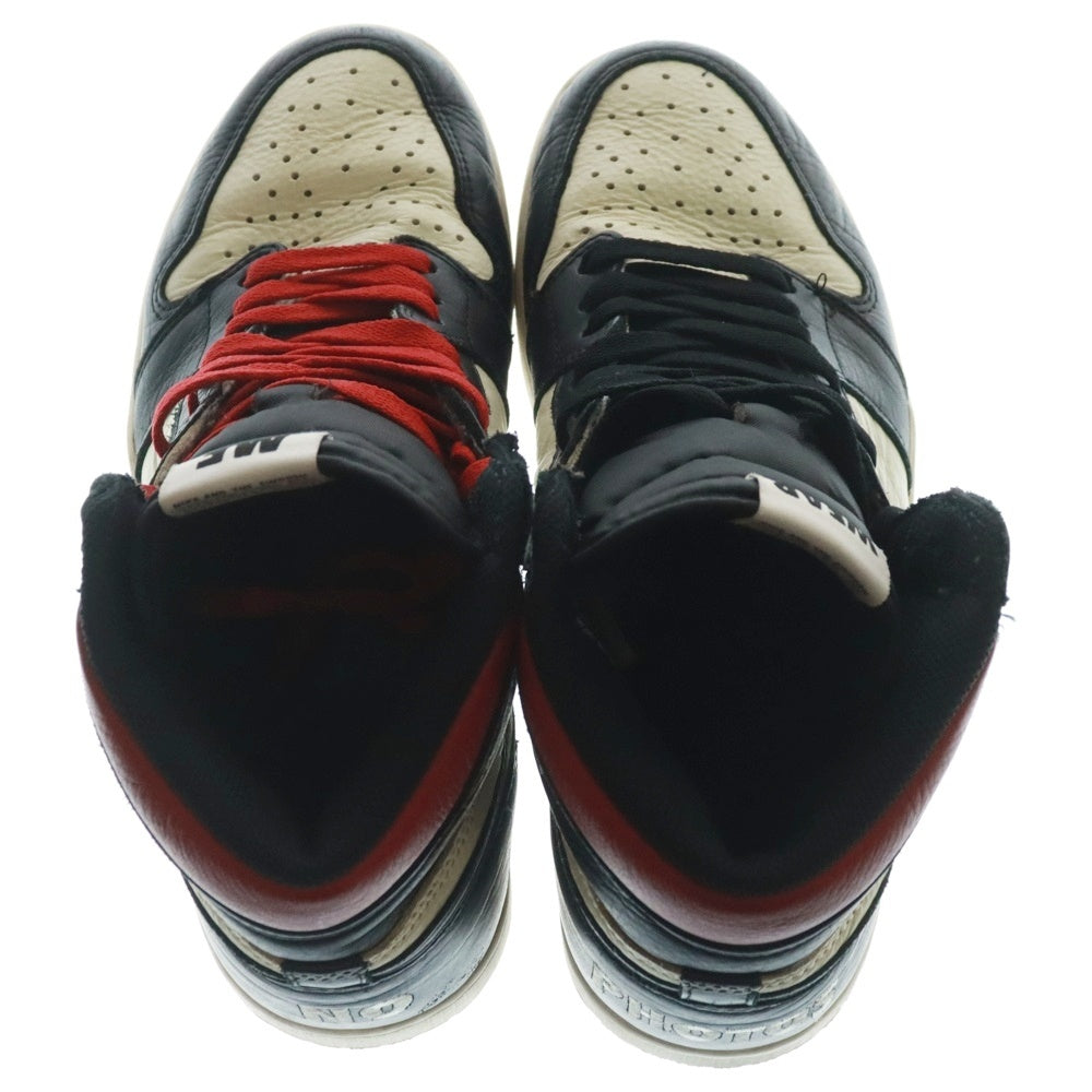 NIKE(ナイキ) AIR JORDAN 1 RETRO HIGH OG NRG NOT FOR RESALE エアジョーダン1 レトロ ノットフォーリセール ハイカットスニーカー ブラック/ホワイト 861428-106 US10/28cm