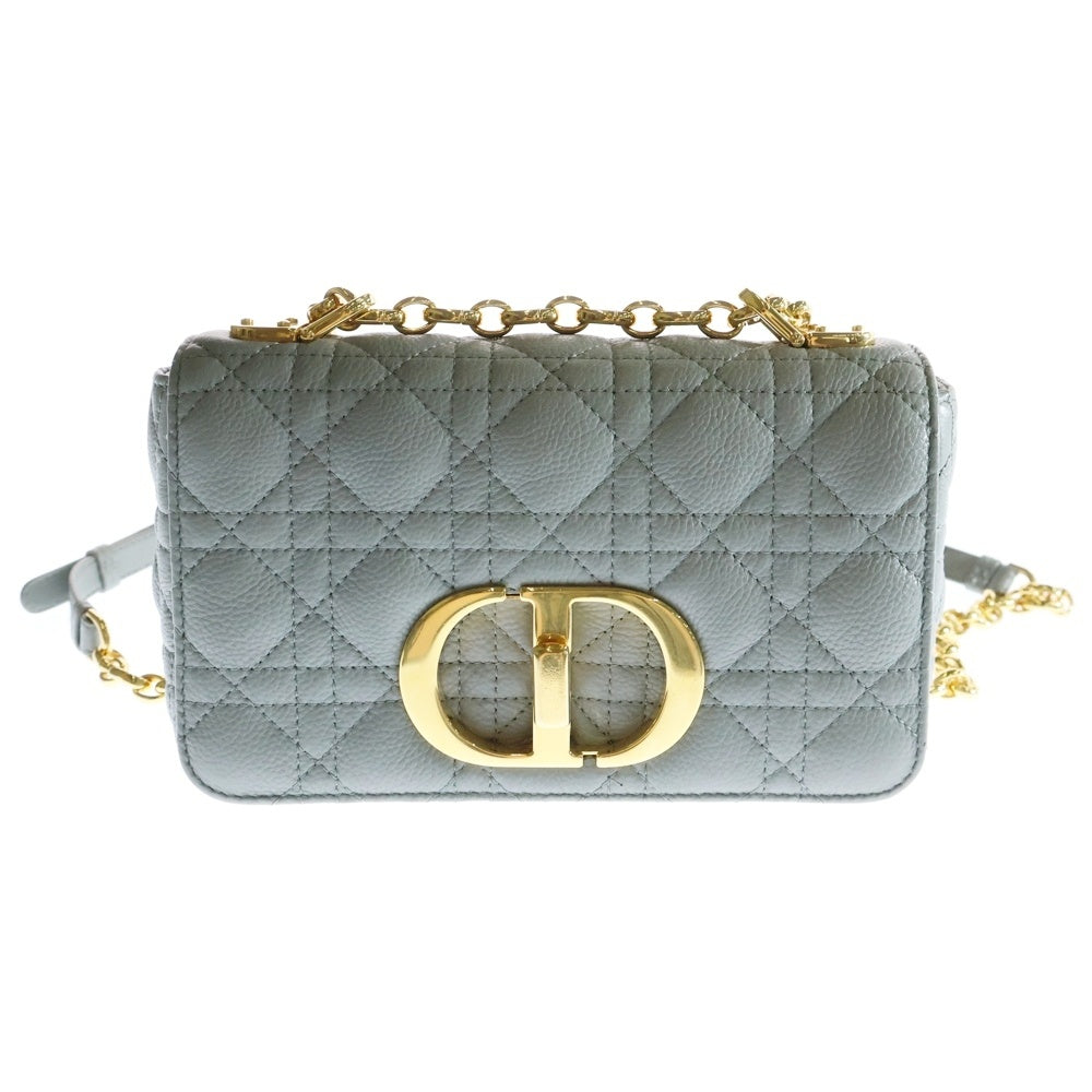 Christian Dior(クリスチャンディオール) CARO S カロ スモール チェーン ショルダーバッグ ライトブルー レディース