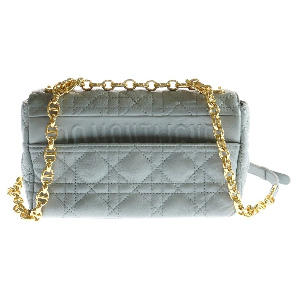Christian Dior(クリスチャンディオール) CARO S カロ スモール チェーン ショルダーバッグ ライトブルー レディース
