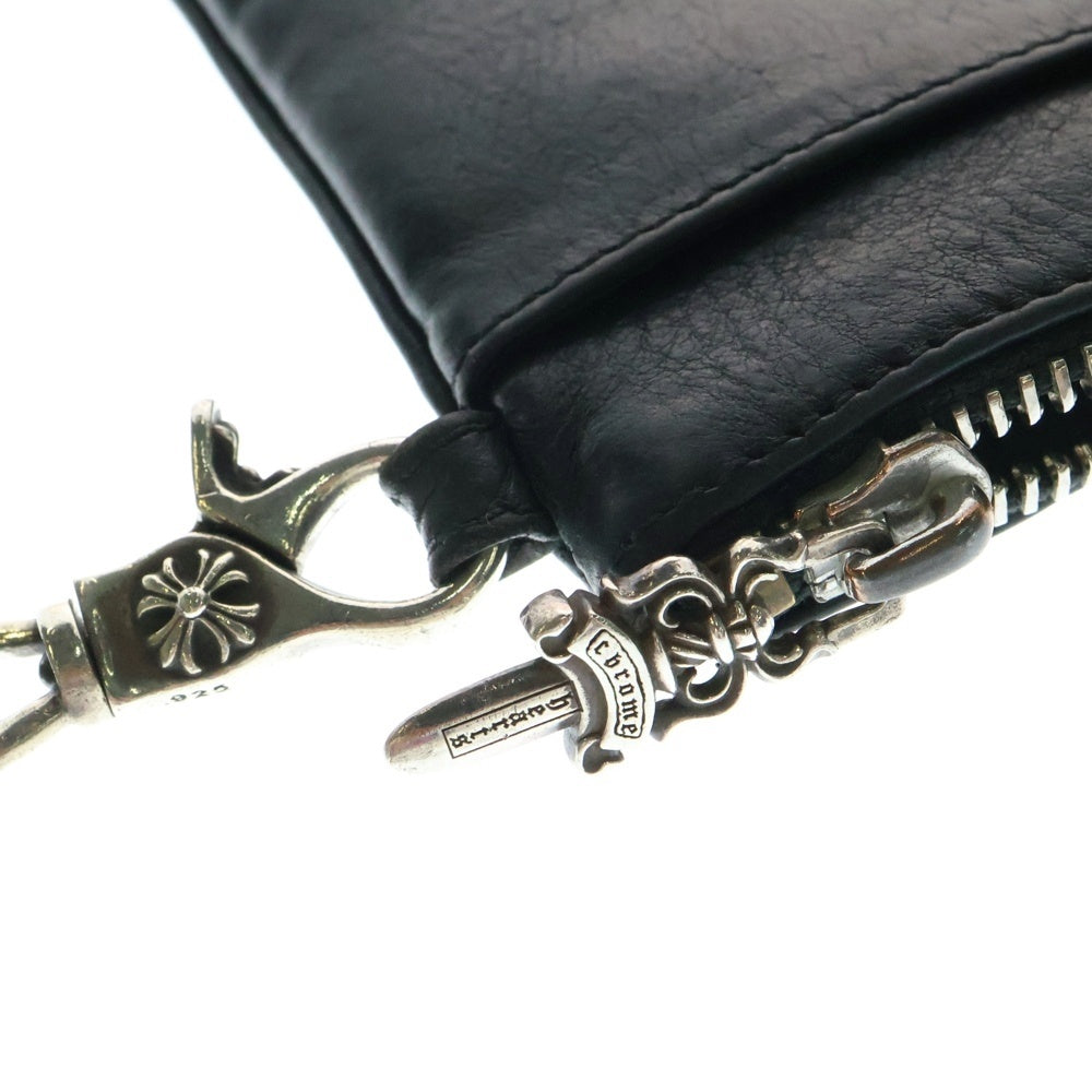 CHROME HEARTS(クロムハーツ) ZPR CHG WRISTLET TINY クロムハーツ ジッパーチェンジパース コインケース カードケース レザーウォレット ダガージップ クロスパッチ