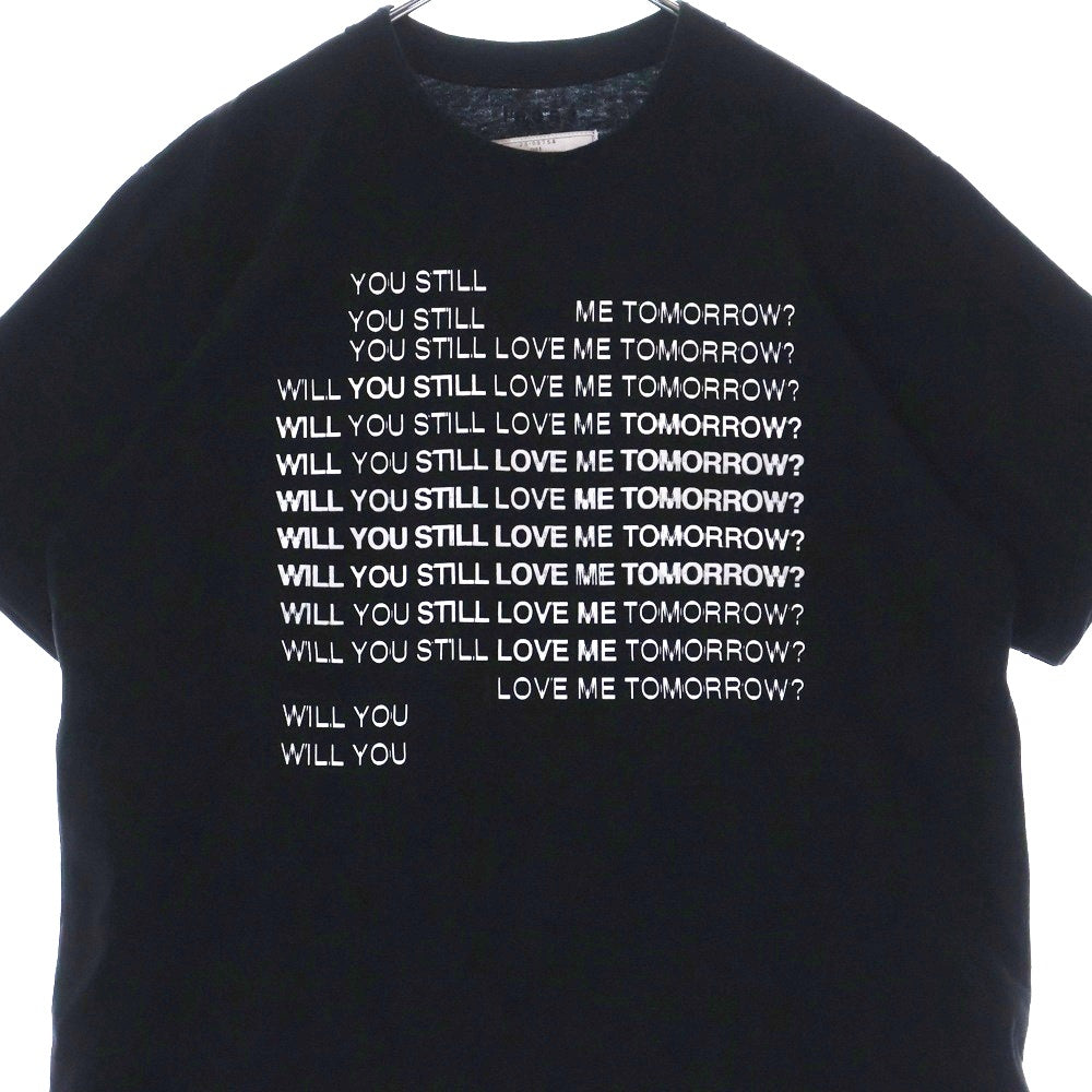 Sacai(サカイ) レタープリント 半袖クルーネックTシャツ ブラック 25-0975S
