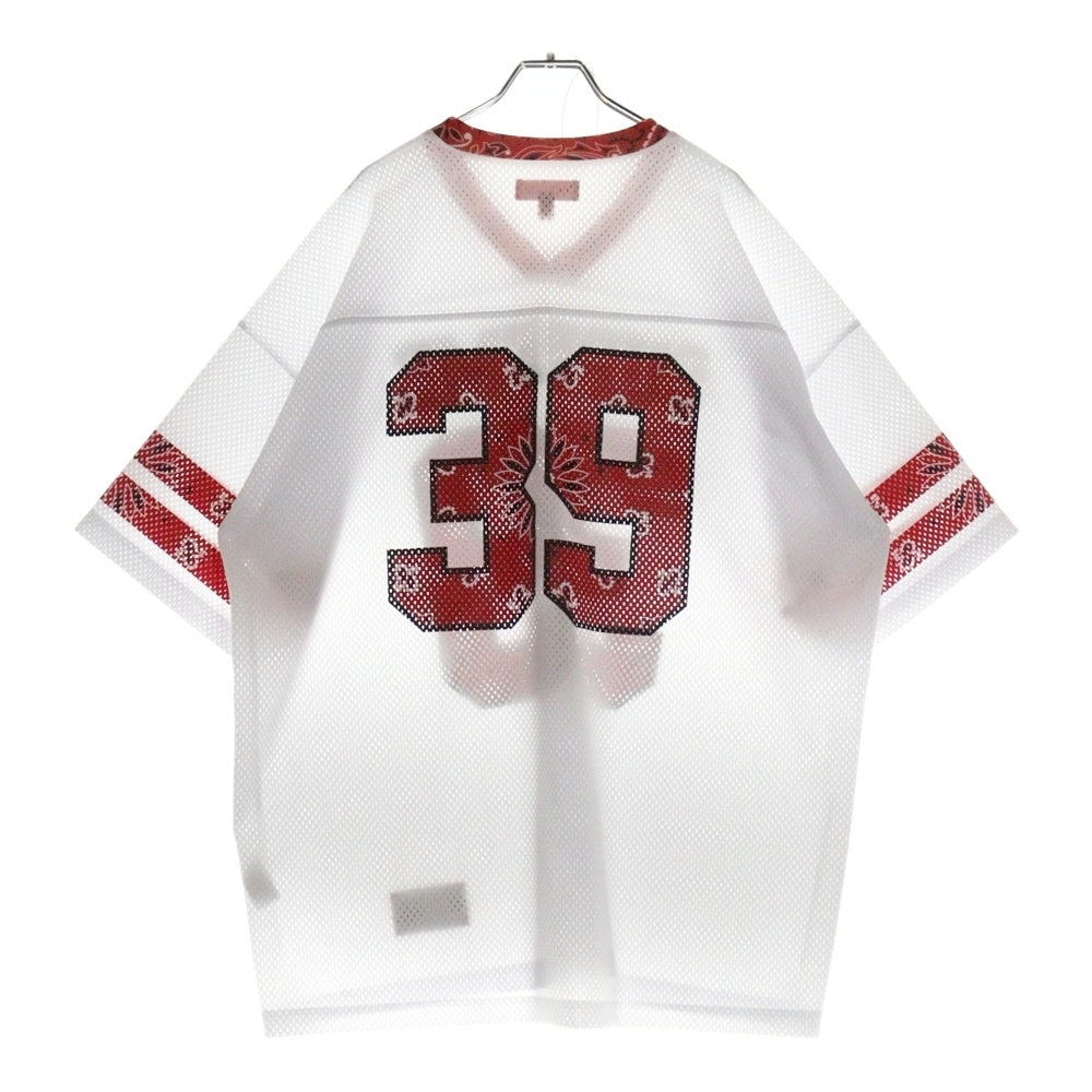 SUPREME(シュプリーム) 25SS Bandana Football Jersey バンダナ フットボール ジャージ ホワイト/レッド