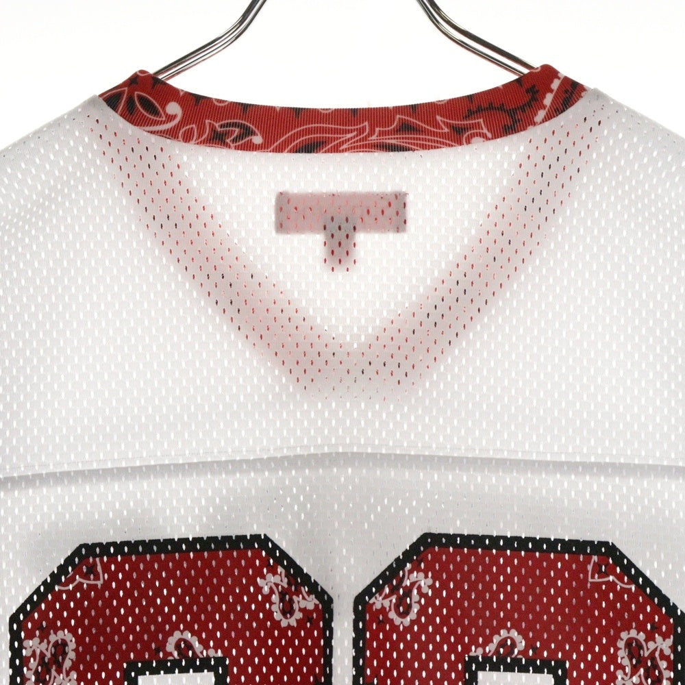 SUPREME(シュプリーム) 25SS Bandana Football Jersey バンダナ フットボール ジャージ ホワイト/レッド