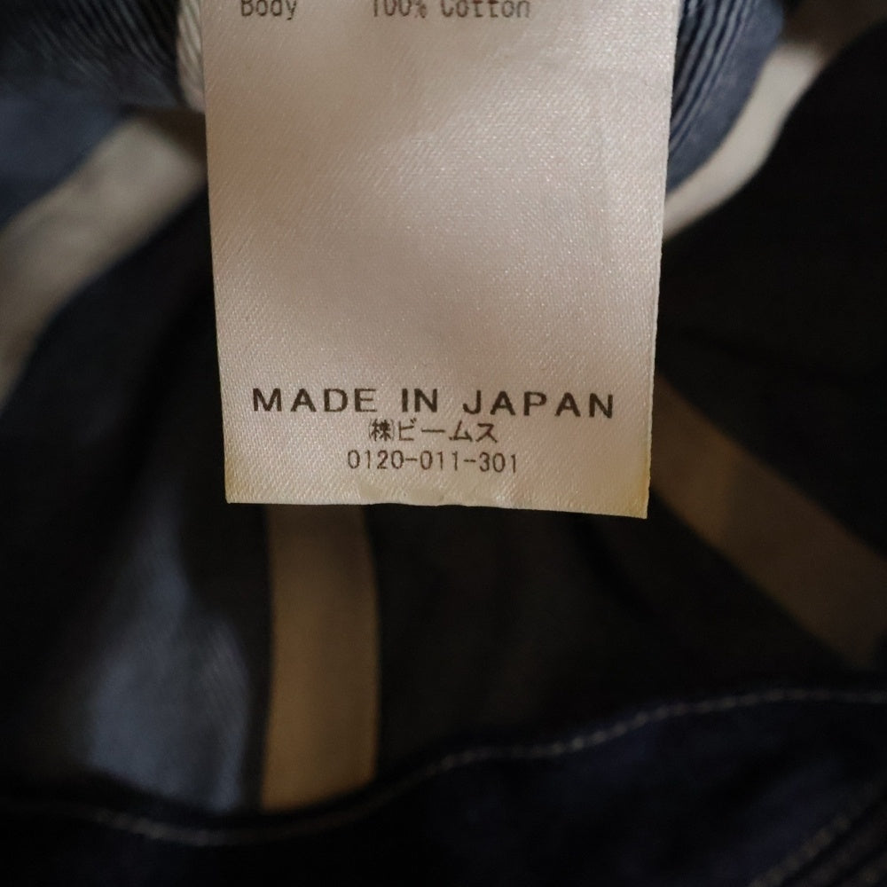 BEAMS+(ビームスプラス) DENIM HAT 38-41-0042-046 デニムハット 帽子 インディゴブルー