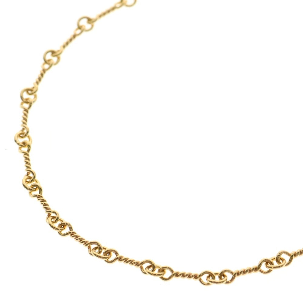 CHROME HEARTS(クロムハーツ) 22K NECKCHAIN T18 ツイストチェーンネックレス 18inch ゴールド BCA014