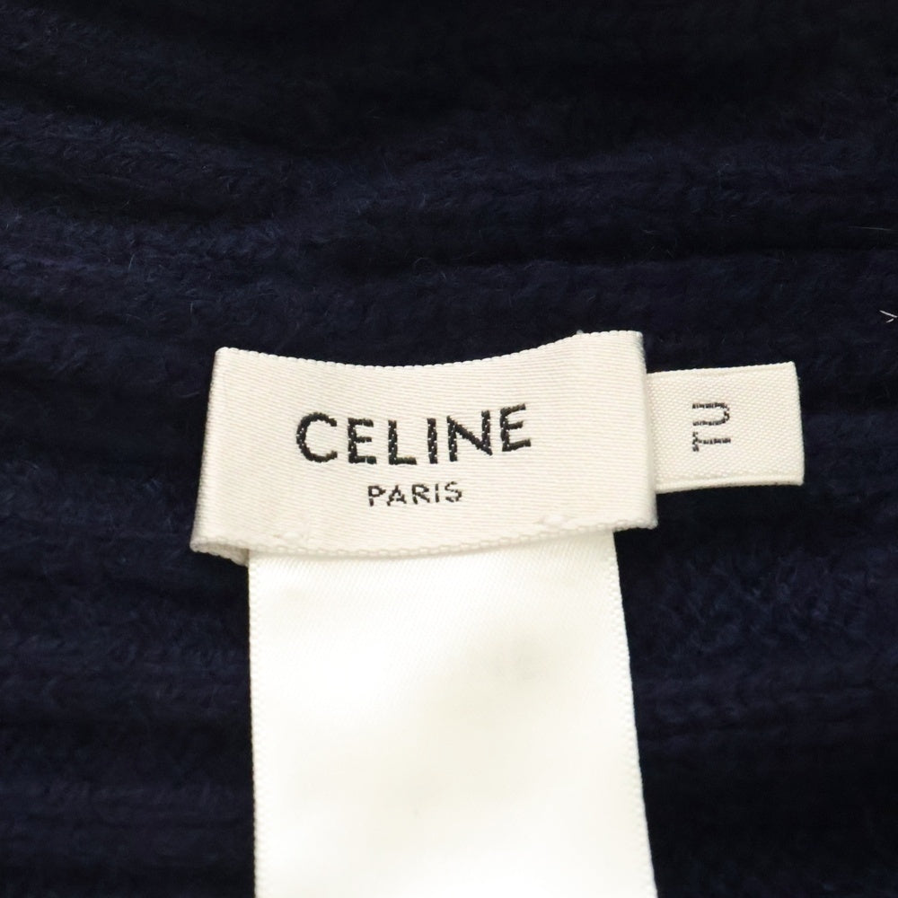 CELINE(セリーヌ) トリオンフカシミヤニットキャップ ニット帽 ビーニー ネイビー 2AE0L362W.07MR