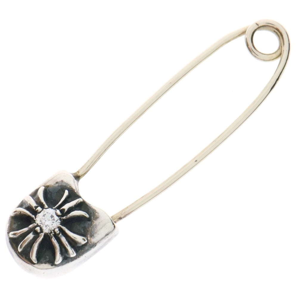 CHROME HEARTS(クロムハーツ) SAFETY PIN SM 1DIA スモールセーフティピン 1ダイヤ ペンダントトップ シルバー